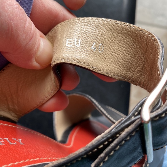 Cute Black STONEFLY Slide 2.5 Inch Heels Size 40/10 - Picture 7 of 14